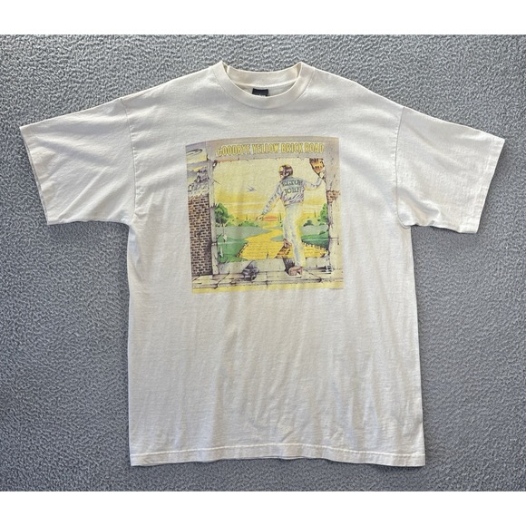 Vintage Elton John Goodbye Yellow Brick Road Shirt Mens XL Single Stitch 1997 - Picture 1 of 13